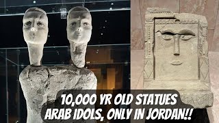 10000 year old Ain Ghazal Statues  Petra amp Jordan Museum Tour  Arab Idols  Plastered Skulls 🇯🇴 [upl. by Lotson]