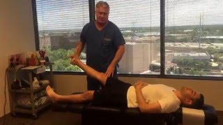 L5S1 Herniated Disc Patient Exam amp Treatment At Advanced Chiropractic Relief Ring Dinger Too [upl. by Rahel]