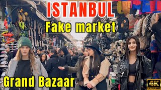 ğŸ‡¹ğŸ‡· Turkey Istanbul Fake Market Fatih Beyazit Grand Bazaar 4K [upl. by Legnaesoj132]