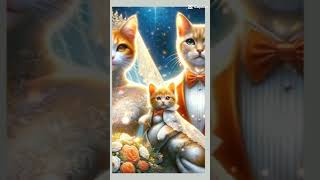 cute couple and with baby beautiful cat shortvideo [upl. by Annayt623]