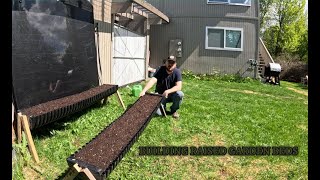 Building Raised Garden Beds  Spring Gardening [upl. by Helban860]