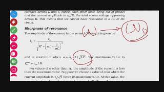 Sharpness of resonance class 12 physics in hindi and in English [upl. by Ashatan419]