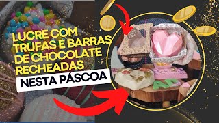 Como Fazer Fácil Trufas e Barras de Chocolate Recheadas Para Vender na Páscoa 2023 [upl. by Adalai711]