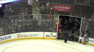 2015 NHL AllStar Skills Competition Mascot Showdown Introduction [upl. by Limann]