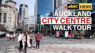 Auckland Sunday Noon Walking Tour New Zealand 4K HDR [upl. by Nicks]