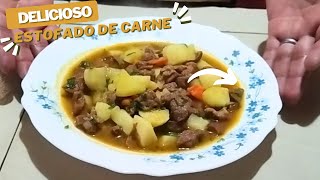 Estofado de Carne Ecuatoriano  Receta fácil [upl. by Louanna]