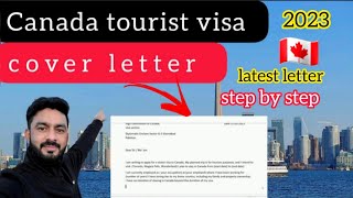 Canada tourist visa cover letter full guide step by step  visitor visa cover letter 🇨🇦 [upl. by Philis]