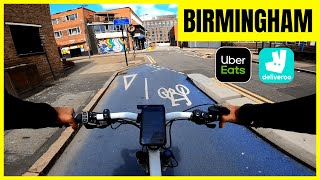 Uber Eats amp Deliveroo Shift in Birmingham Is it BUSY [upl. by Darn]