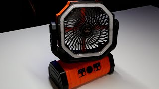 VOSFEEL Outdoor Fan Great for Camping Sports Games [upl. by Edurtreg]