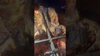 Roasting an entire beef Texas Beef harvest and open fire cooking class [upl. by Akvir199]