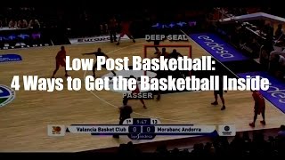 Low Post Basketball 4 Ways to Get the Basketball Inside [upl. by Aynot]