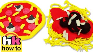 How To Make Play Doh Food Pizza amp Pasta  Fun Play Doh Activity For Kids  HooplaKidz How To [upl. by Little21]