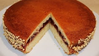 GÂTEAU MOELLEUX A LA CONFITURE POUR LE GOÛTER FACILE CUISINERAPIDE [upl. by Fransen]