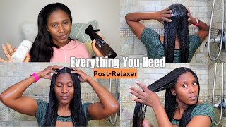 Natural to Relaxed Hair Healthy Hair Growth Wash Day Tips [upl. by Stillman]