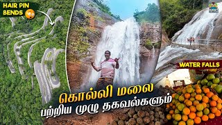 Agaya Gangai Waterfalls  Kolli Hills Trekking  27k Epic Drone Views [upl. by Aerahs]