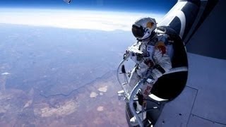 Felix Baumgartner Red Bull Stratos FULL SPACE JUMP VIDEO [upl. by Asare]