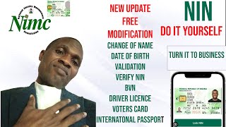 Verify Your NIN modify name validation Address phone birth date easier than expected [upl. by Heiney]