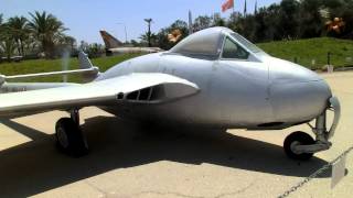 Two De Havilland Vampire Aircraft at IAF Hatzerim Museum [upl. by Ahseet612]