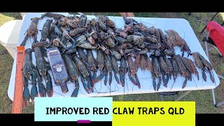 IMPROVED RED CLAW TRAPS QLD CATCHING RED CLAW IN QUEENSLAND EXPLAINED BEST YABBY TRAPS YABBIES [upl. by Attekal323]