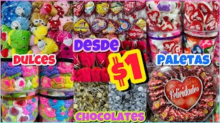 🍫DULCES Y CHOCOLATES en SAN CIPRIAN BOMBONES PARA BROCHETA PALETAS 🍭¡DESDE 1 PESO🤑CENTRO CDMX [upl. by Aralk]