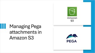 Managing Pega attachments in Amazon S3 pega pegadev pegahelp [upl. by Rici]