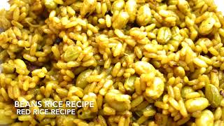 BEANS RICE RECIPE  RED RICE RECIPE  WEIGHT LOSS RECIPE  DIABETIC FRIENDLY RECIPE [upl. by Latnahs]