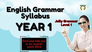 Syllabus for English Grammar Year 1 Grade 1 KG2 englishsyllabus [upl. by Ateuqram]