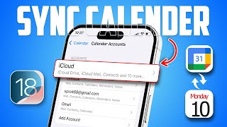 How to Sync Google Calendar to iPhone Calendar  Backup Calendar on iPhone [upl. by Seek900]