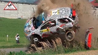 Crash Robert Consani  Citroën DS3 R5  Barum Rally Zlín 2015 Passats de canto [upl. by Sidoma]