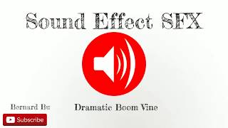 Dramatic Boom Vine  Sound Effect SFX Full HD [upl. by Erreip857]