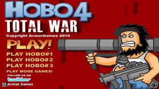 Hobo 4 Total War  Walkthrough  Retro Flash Games [upl. by Idak290]