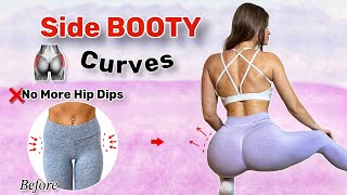 Get Round Booty Curvy Hips🔥Fix Hip Dips at Home Side Glute Workout Fast amp Effective No Equipment [upl. by Nyberg]