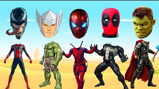 TEBAK GAMBAR TOP SUPERHERO I AVENGERS CAPTAIN AMERICA SPIDER MAN IRON MAN HULK VENOM MARVEL [upl. by Hammad]