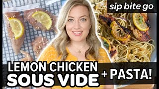 Sous Vide LEMON Chicken Breast PASTA DISH YUM [upl. by Anij]