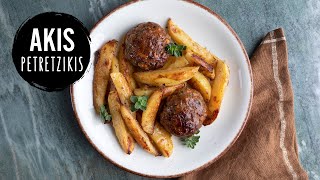 OldFashioned Greek Burgers  Biftekia  Akis Petretzikis [upl. by Saxe]