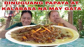 DINUGUANG PAPAYA AT KALABASA NA MAY GATA lutongbahayrecipe [upl. by Arataj315]