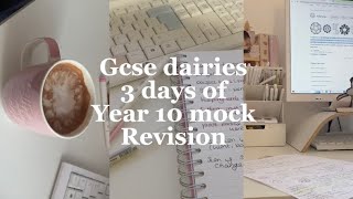 Gcse revision  year 10 mocks  gcse diaries [upl. by Anelrahs]