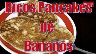 Pancakes de Bananos Deliciosos  Recetas en Casayfamiliatv [upl. by Jephum]