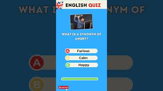 Synonym of angry english vocabulary quiz [upl. by Stichter]