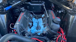 1967 Mustang 289SBF Intake Manifold install [upl. by Lemak]