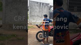 Tes akrapovic di motor CRF gorila tanjakan10juta jalurpangandaran trabas jalurtrail motocross [upl. by Lewes]