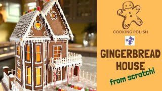 A Beautiful Gingerbread House From Scratch [upl. by Pippo270]