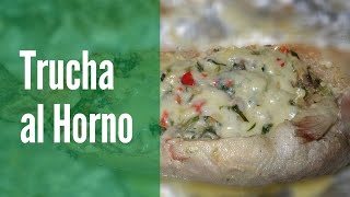 Como hacer TRUCHA AL HORNO  Receta de pescado trucha [upl. by Assyral]