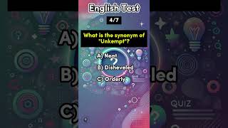 English Vocabulary Quiz  Synonym Quiz english quiz synonyms vocabulary knowledge game shorts [upl. by Ylecara]