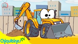 Los Vehículos de Construcción  Canción Infantil [upl. by Caddaric]