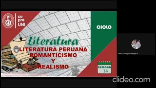 CepreUNI  Literatura 14  LITERATURA PERUANA ROMANTICISMO Y REALISMO [upl. by Meihar]