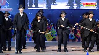 Charlie Chaplin Dance performanceKids day 2019 Sri Prakash Vidyaniketan VIsakhapatnam [upl. by Enohpesrep]