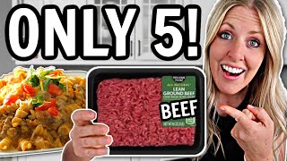 The EASIEST 5 Ingredient BEEF Recipes  Whats For Dinner [upl. by Elehcim138]