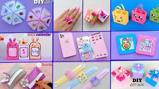 9 EASY CRAFT IDEAS  School Craft Idea  DIY Origami Craft  School hacks  Paper mini gift idea [upl. by Leshia]