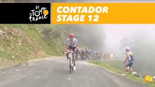 Contador attacks  Stage 12  Tour de France 2017 [upl. by Beverley]